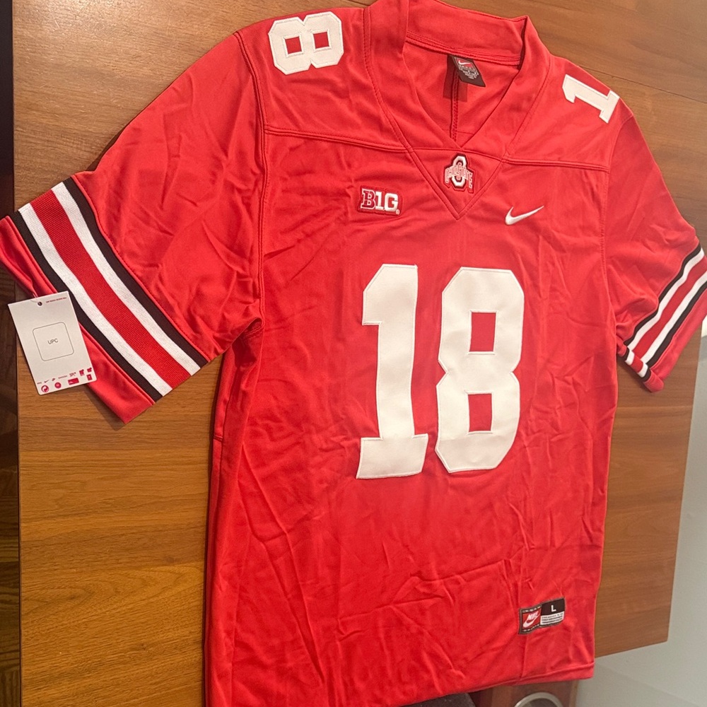 NWT! Ohio State Buckeyes Jersey - Harrison Jr. 18 - Size Men’s L